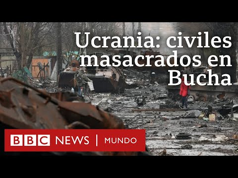 Ucrania: La hilera de cadáveres de civiles que dejó la retirada de tropas rusas en Bucha