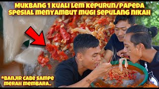 MUKBANG LEM KUAH CABE NERAKA 1 KUALI MERAHNYA BUAT SELERA MAKAN MENGGILA