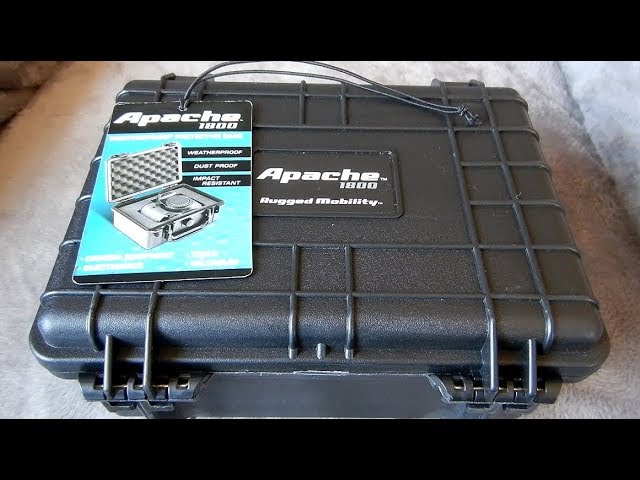 Apache 1800 Weatherproof Protective Case, Small, Black