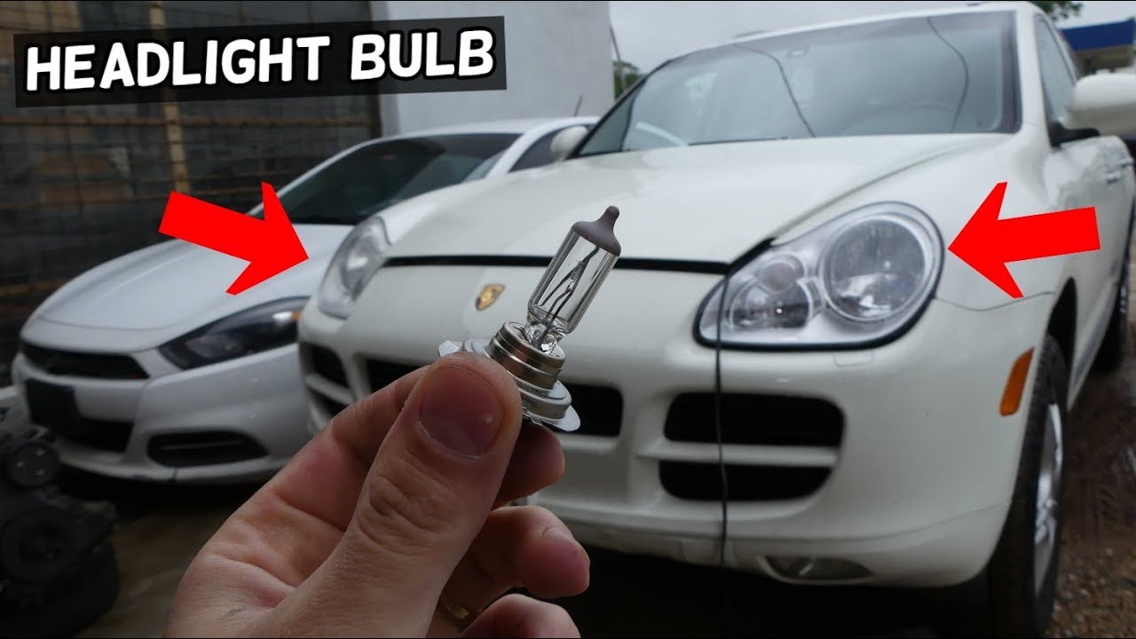 Porsche Cayenne Headlight Bulb, Front Turn Signal Light Bulb Replacement Removal - Youtube