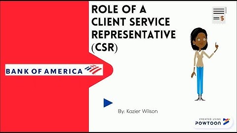 Bank of america customer service representative job description