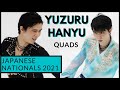 Yuzuru HANYU: ALL QUADS Landed in 2021 Japanese Nationals