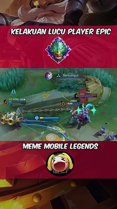 kumpulan momen lucu para Anomali rank epic #mobilelegends #mlbb #absurdhumor