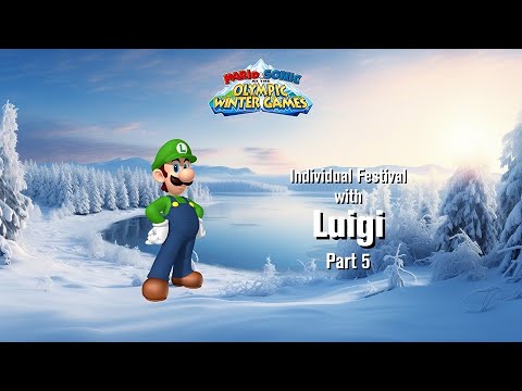 Mario & Sonic at the Olympic Winter Games Festival Mode Individual (Luigi) Part 5