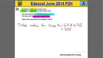 Edexcel Maths P2 June 2014 Higher Q20