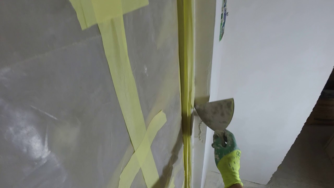 Шпаклевание узкого Откоса входной двери. 2-слой. Мультифиниш рулит ...