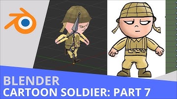 Cartoon Soldier - Part7 - Animating Run Cycle in Blender