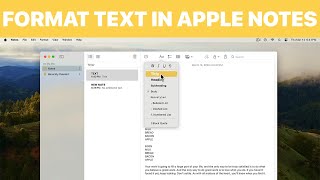 How to Format Text in Apple Notes on Mac (Tutorial)