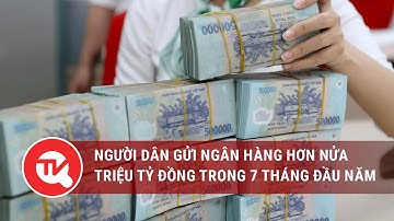 Kỷ lục: Người dân gửi ngân hàng hơn nửa triệu tỷ đồng trong 7 tháng đầu năm