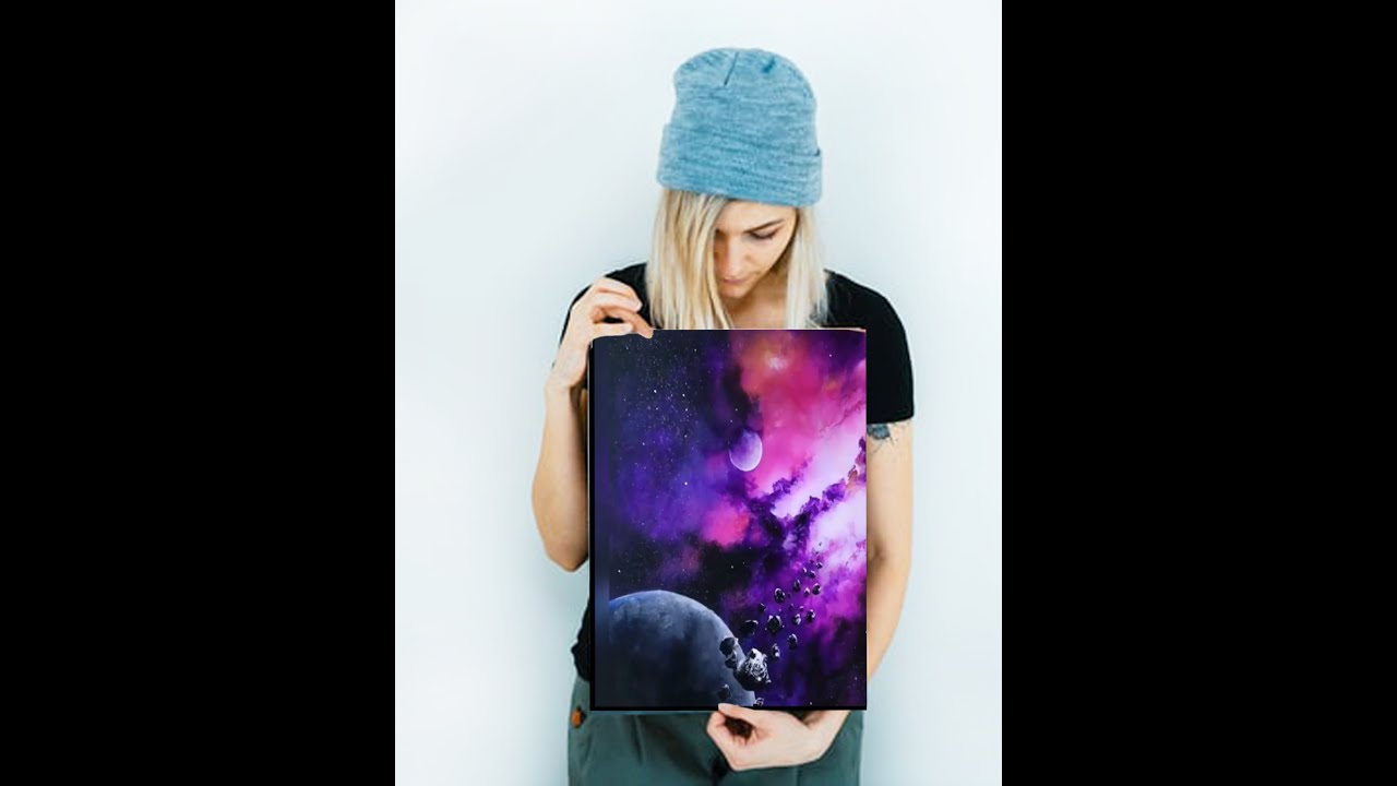 6 easy Universe painting Ideas for beginners ASMR YouTube