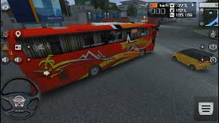 CEPAT AC Bus simulator Gadi game master bus simulator Indonesia android games gameplay On road bus screenshot 4