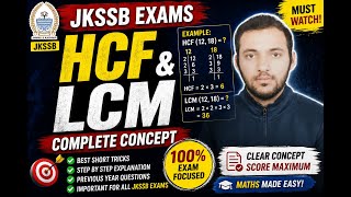 HCF and LCM Tricks & Shortcuts for JKSSB 2026 | Live Class