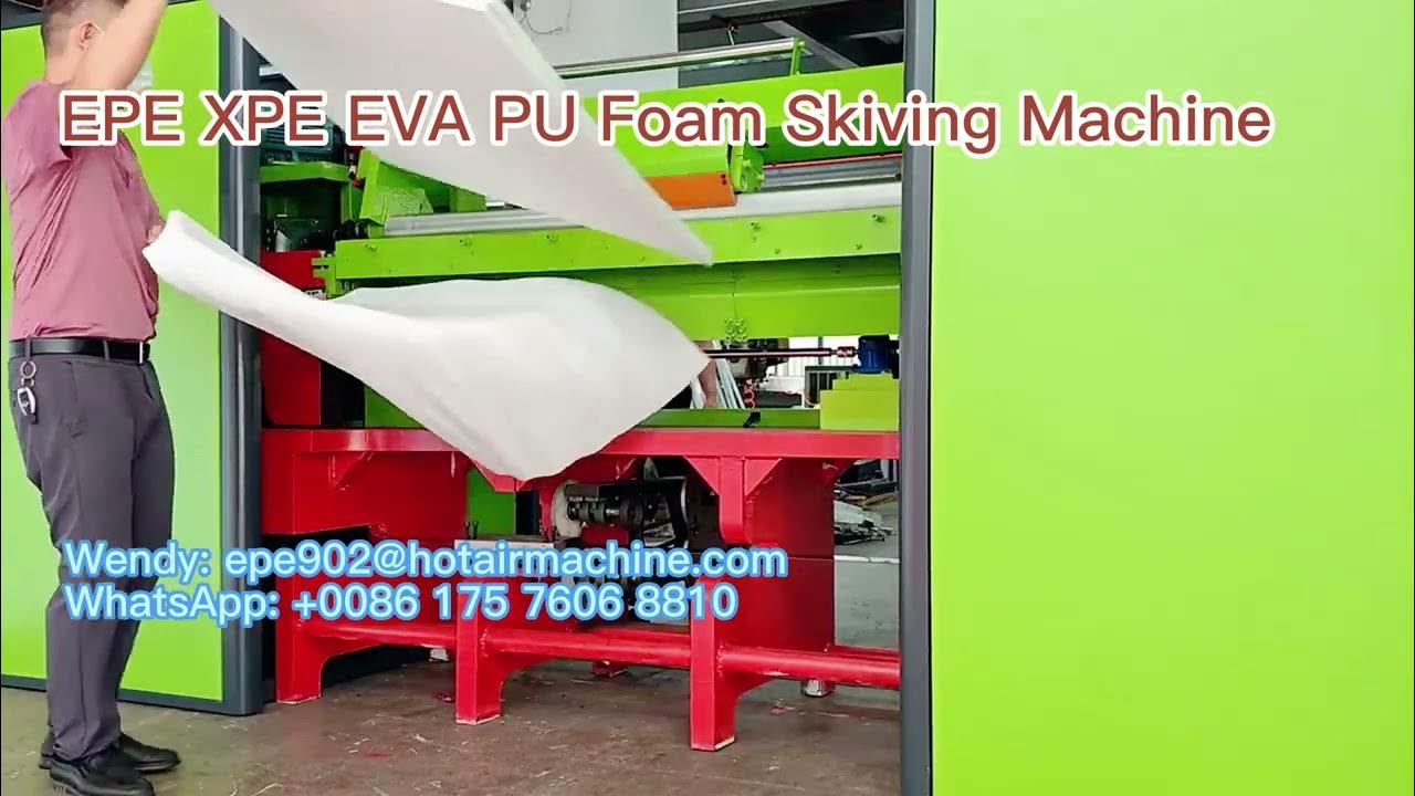 EPE XPE EVA PU Foam Skiving Machine Foam Splitting Machine YouTube