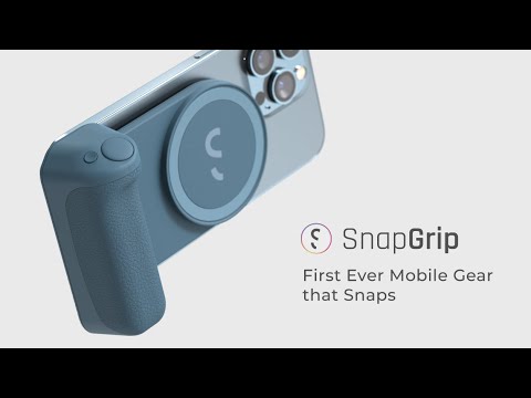 SnapGrip: Magnetic Snap-on Camera Grip+Battery for your phone