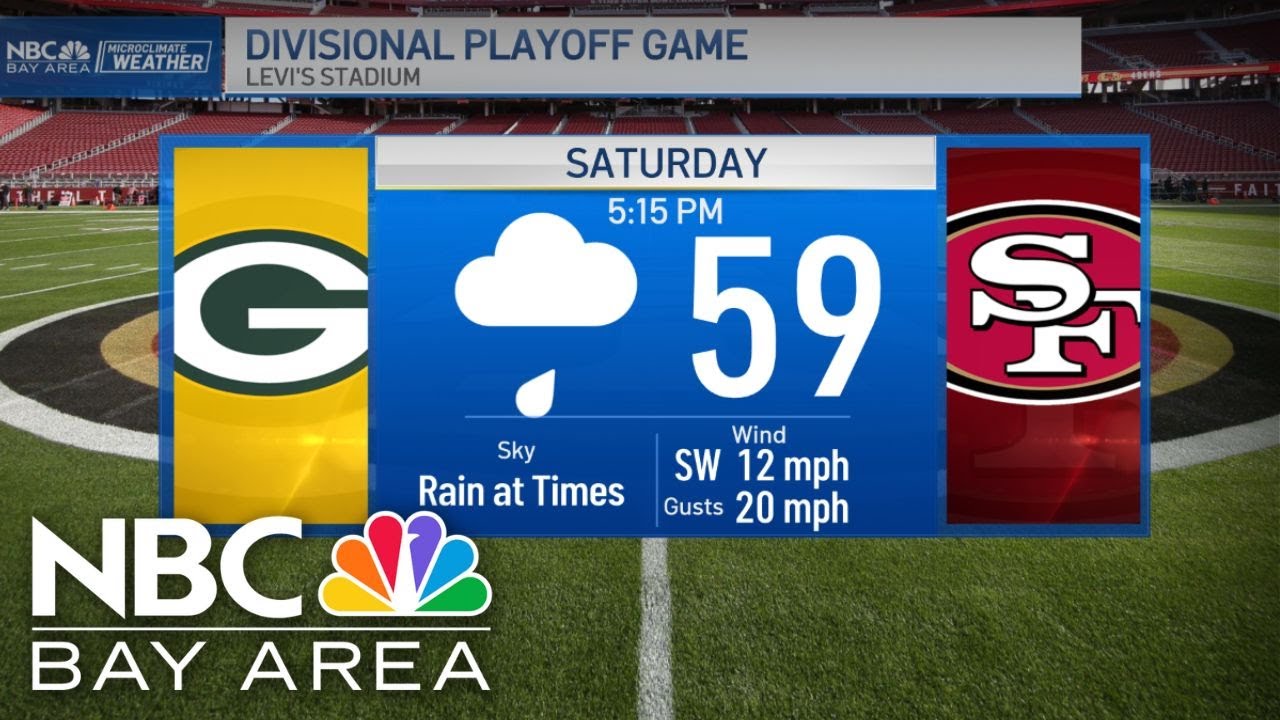 49ers-Packers playoff game in Santa Clara likely to have rain ...