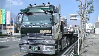 【デコトラ】原田興業 アホタレ号 スパグレ 極太煙突マフラー ラッパ付き♪