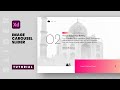 How to design and animate image carousel / slide in Adobe XD - Speed Art Tutorial