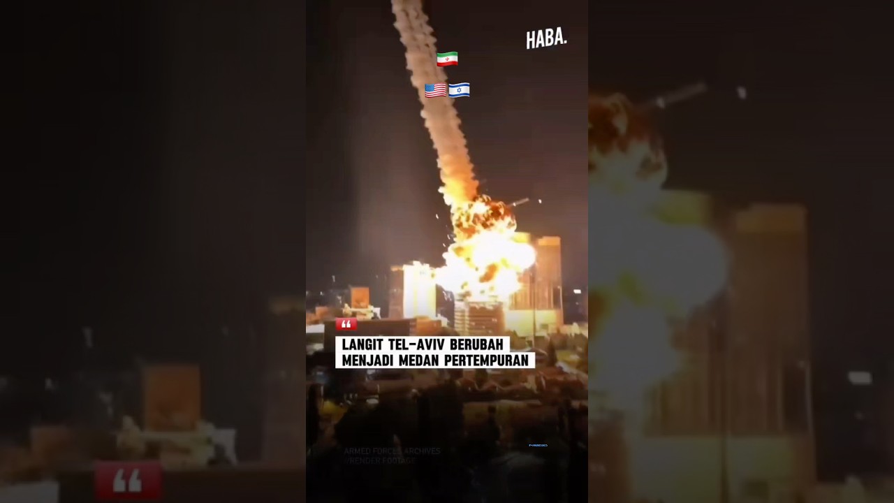 LANGIT TEL-AVIV ISRAEL BERUBAH MENJADI NERAKA JAHANNAM 🇮🇱🇮🇷🇺🇸 by Kacip Ori Channel 🇲🇾