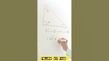#Triangle #Finding unknown angles of Triangle#mathshorts #geometry#grade8