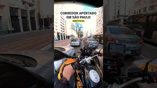 CORREDOR APERTADO EM SÃO PAULO - BMW F750 GS #shorts