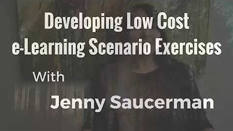 Developing Low Cost e-Learning Scenario Exercises