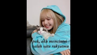 [ Lisa Blackpink] Pak aku mencintai salah satu rakyatmu part 1