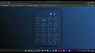 How to Make an Animated Calculator HTML, CSS & JavaScript | mini project-2 #htmlcss #css #coding Javascript Mini Project 2 Calculator App