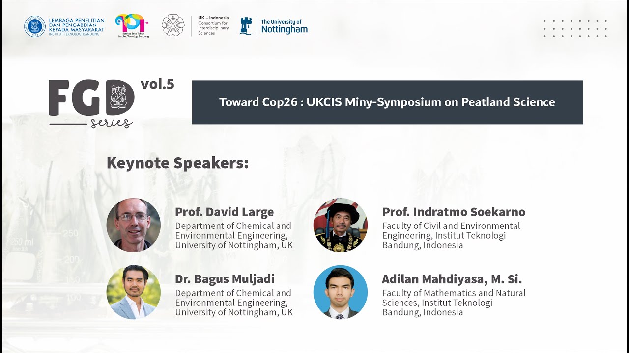 [WEBINAR-LIVE] Toward Cop26 : UKCIS Miny-Symposium on Peatland Science (FGD Vol.5)