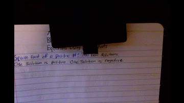 BB.6 -  Solve a Quadratic Equation Using Square Roots - Algebra 1 (Level K)