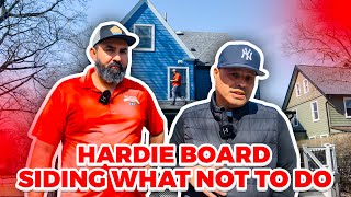 HARDIE BOARD SIDING WHAT NOT TO DO 🤯😵.@carpentertouch