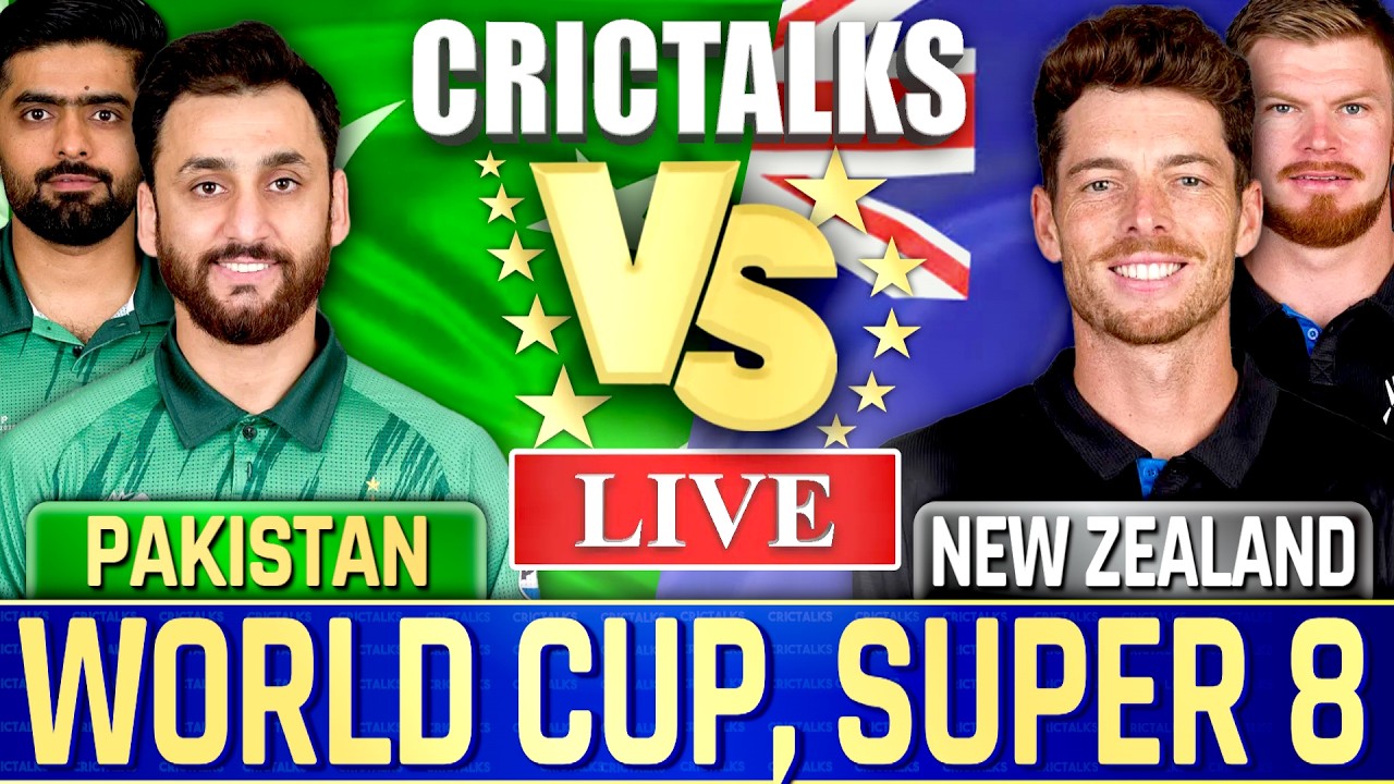 🔴 PAK vs NZ Cricket Live Match Today, T20 World Cup 2026 Scores Commentary, Pakistan v New Zealand