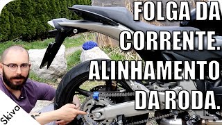 FOLGA DA CORRENTE E ALINHAMENTO DA RODA | HORNET | MOTO
