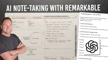 AI Note-Taking with the reMarkable eInk | ChatGPT Tip