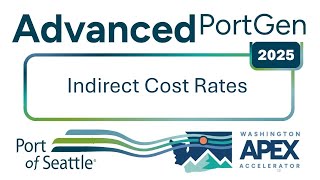 Advanced PortGen Virtual 2025: Indirect Cost Rates