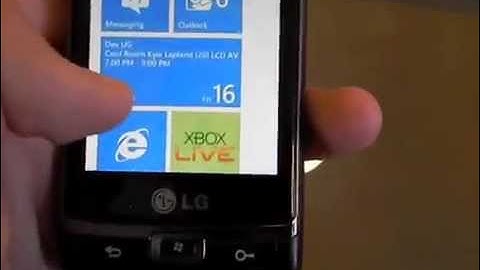 Windows Phone 7 in hands
