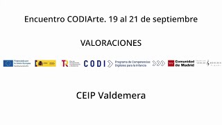 Valoraciones. CEIP Valdemera. Encuentro CODI-Arte. Sep 2025