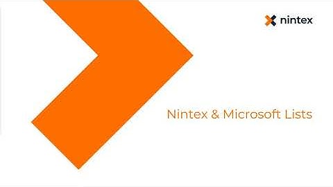 Nintex and Microsoft Lists