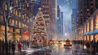 TV Art Screensaver | Christmas in New York | Vintage Oil Paintings for Home Decoration