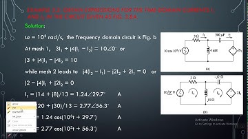 Chapter Three: Sinusoidal Steady State - 3.2 Mesh & Nodel - 3.3 Superposition -3.4 Thevenin & Norton