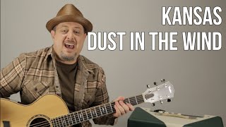 Video thumbnail of "Dust in the Wind Kansas Guitar Lesson + Tutorial"