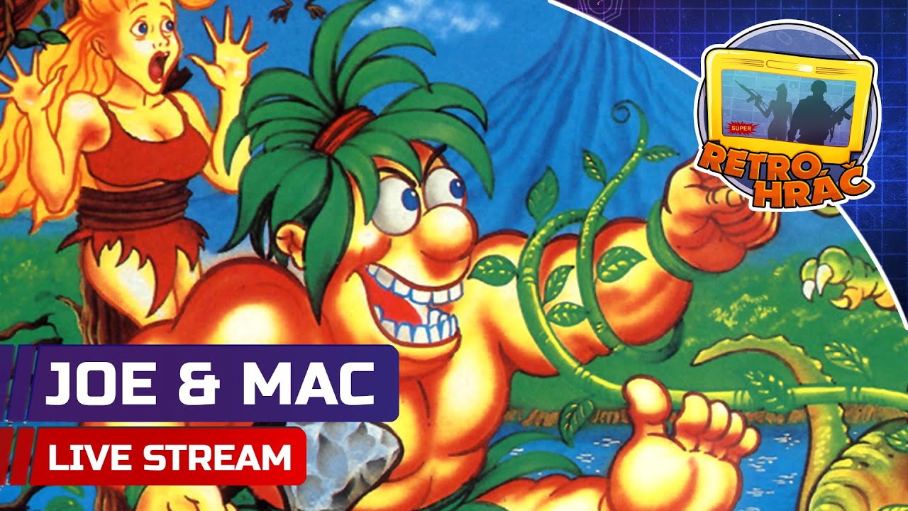 (🔴 ŽIVĚ ) Joe & Mac: Caveman Ninja | Sega Mega Drive | Retro Hráč | 