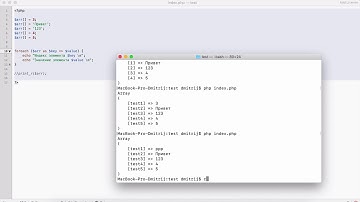 Перебор элементов массива конструкцией foreach в php.