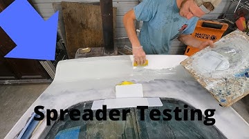 Linear bondo spreaders first test