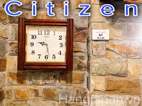 Video Đồng hồ treo tường Nhật Bản Citizen khung gỗ MS909-... - youtube