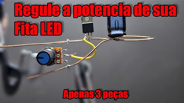 Regular potência de fita LED apenas 3 COMPONENTES