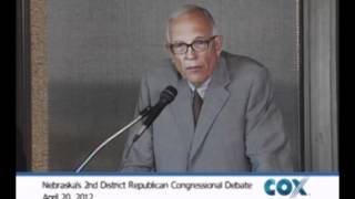 Nebraska 2nd District Congressional Republican Primary Debate 2012 Part 2 of 4