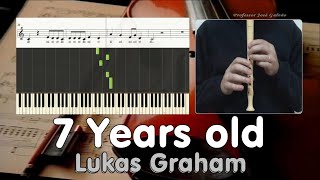 7 years Lukas Graham - educacao musical letra e cifra