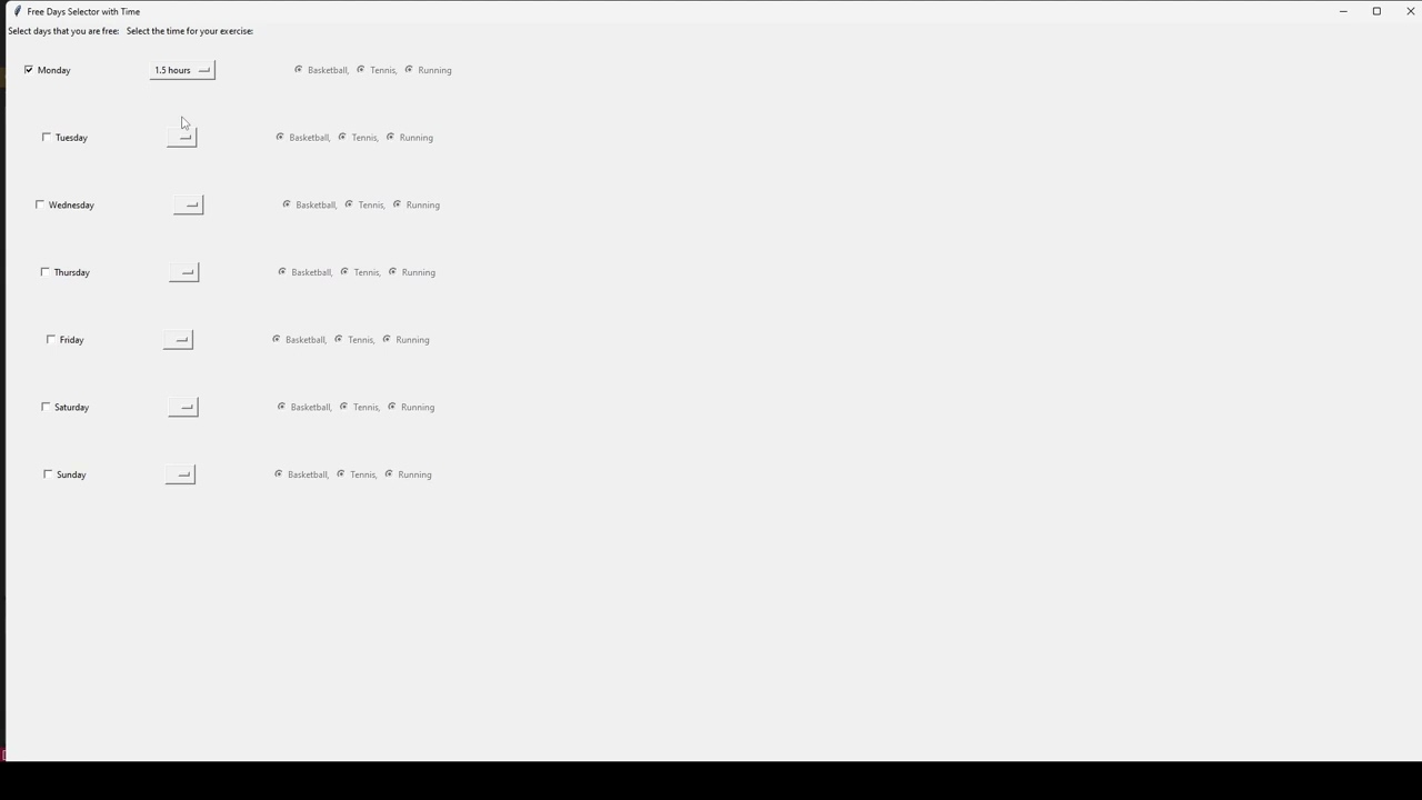NEA update time menu test