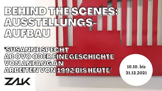 Susanne Specht Im Zak - Zentrum Für Aktuelle Kunst Ausstellungsaufbau
