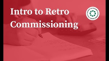 Intro to Retro Commissioning